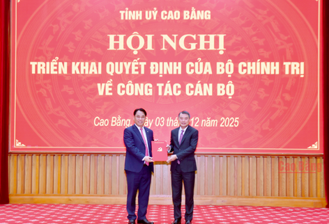 Cao Bằng: Ông Phan Thăng An được điều động làm Bí thư Tỉnh uỷ